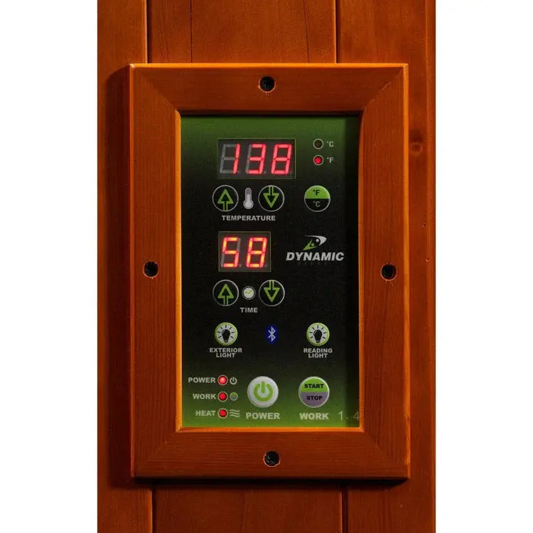 Dynamic Avila 1-2 Person Low EMF FAR Infrared Sauna | DYN-6103-01 Golden Designs