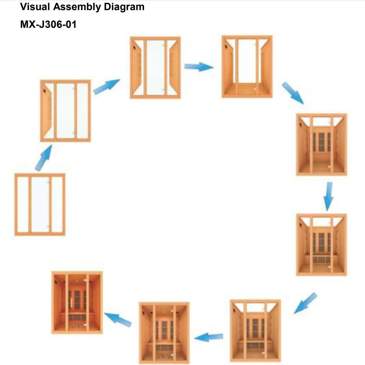 Maxxus Bellevue 3-Person Low EMF FAR Infrared Sauna Canadian Hemlock | MX-J306-01 Golden Designs