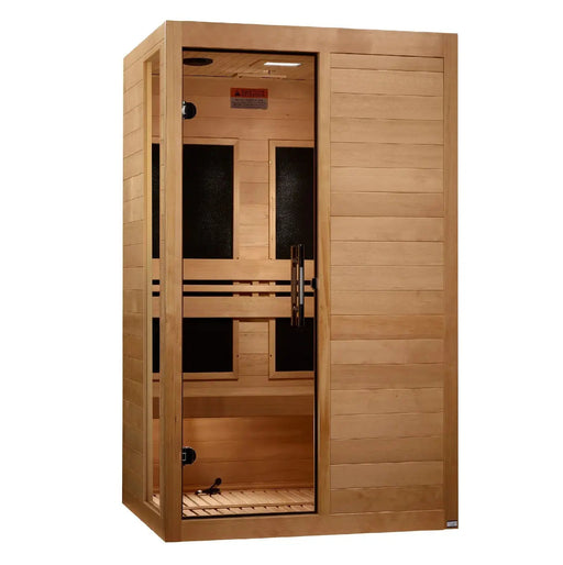 Dynamic Lucca 2 Person Low EMF FAR Infrared Sauna | DYN-6215-05 Golden Designs