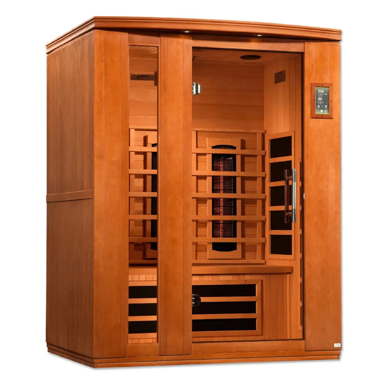 Dynamic Lugano 3-Person Full Spectrum Near Zero EMF FAR Infrared Sauna | DYN-6336-03 FS Golden Designs