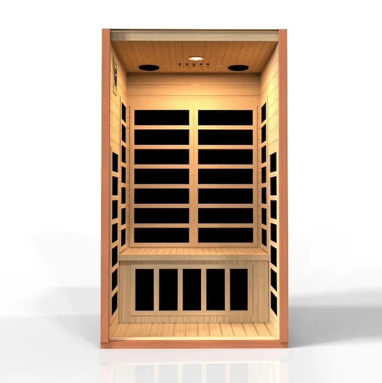 Dynamic Avila 1-2 Person Low EMF FAR Infrared Sauna | DYN-6103-01 Golden Designs