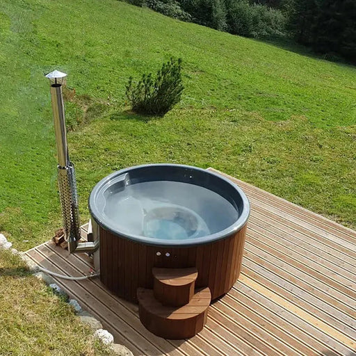 SaunaLife 6 Person Wood-Fired Hot Tub S4N/S4B Saunalife