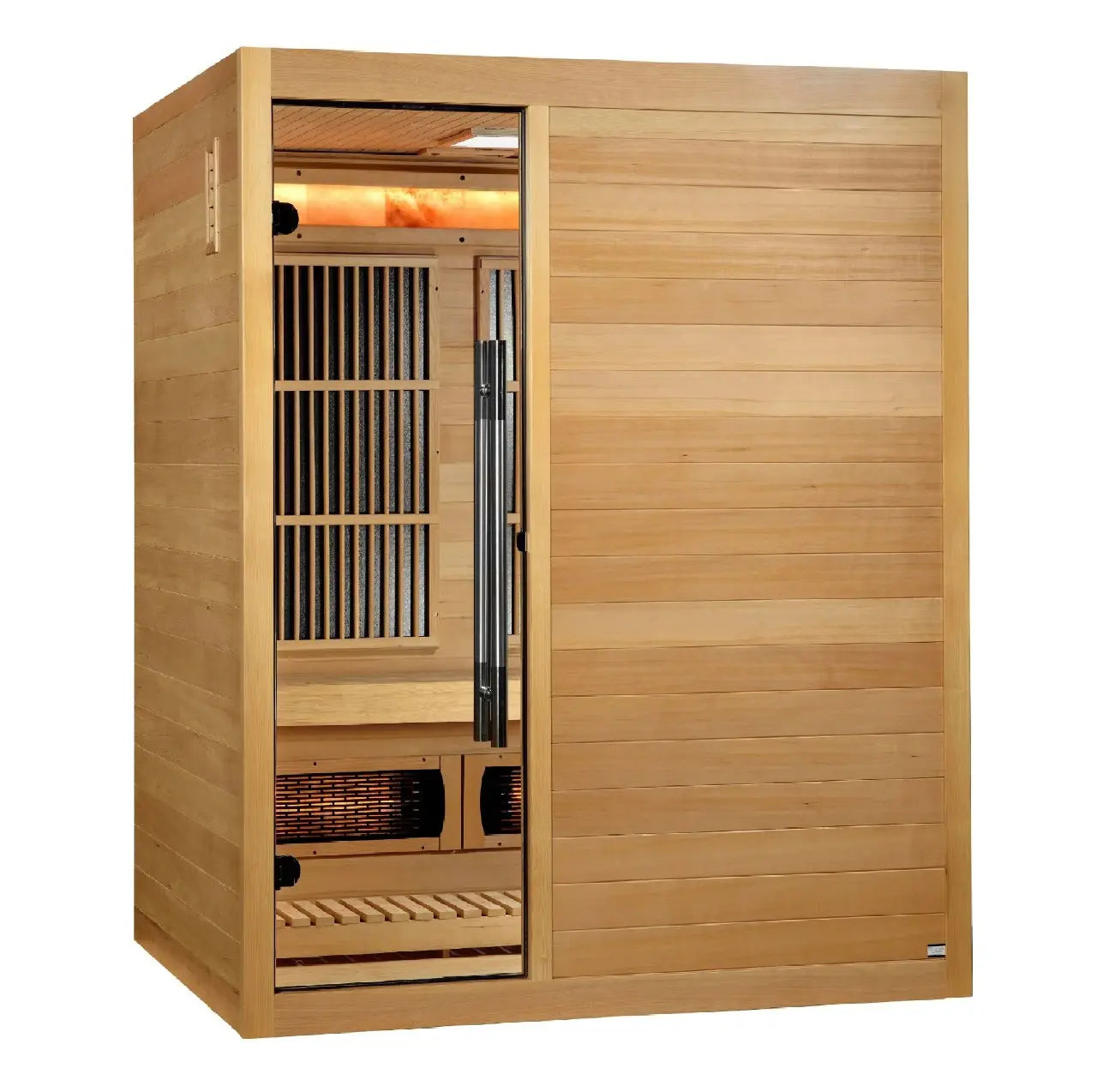 Golden Designs 2025 Soria 3 Per Hybrid Sauna (Indoor) Full Spectrum and Harvia Traditional Stove | GDI-8330-01 Golden Designs