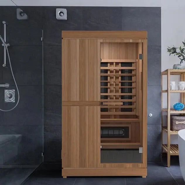 Finnmark FD-4 Trinity 2-Person Hybrid Indoor Infrared & Traditional Steam Sauna + Red Light Therapy | FD-KN004 Finnmark