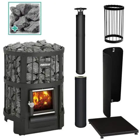 Harvia Legend 150 Sauna Stove Package with Chimney Harvia