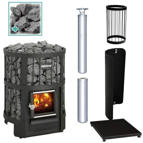 Harvia Legend 150 Sauna Stove Package with Chimney Harvia