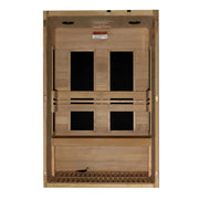 Golden Designs S-Line Maxxus Low EMF FAR Infrared Sauna Canadian Hemlock | MX-S206-01 Golden Designs