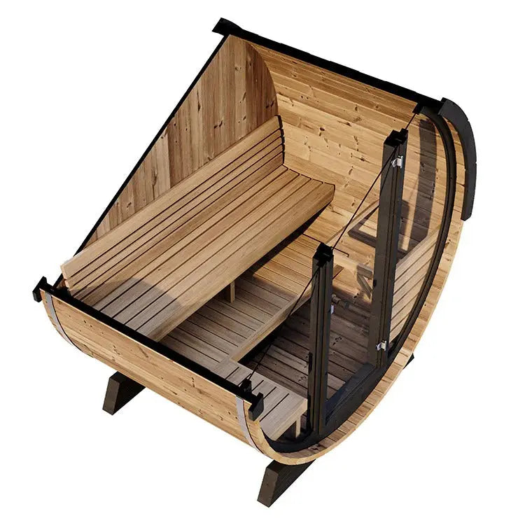 SaunaLife 2-4 Person EE6G ERGO Elegance Series Barrel Sauna Saunalife