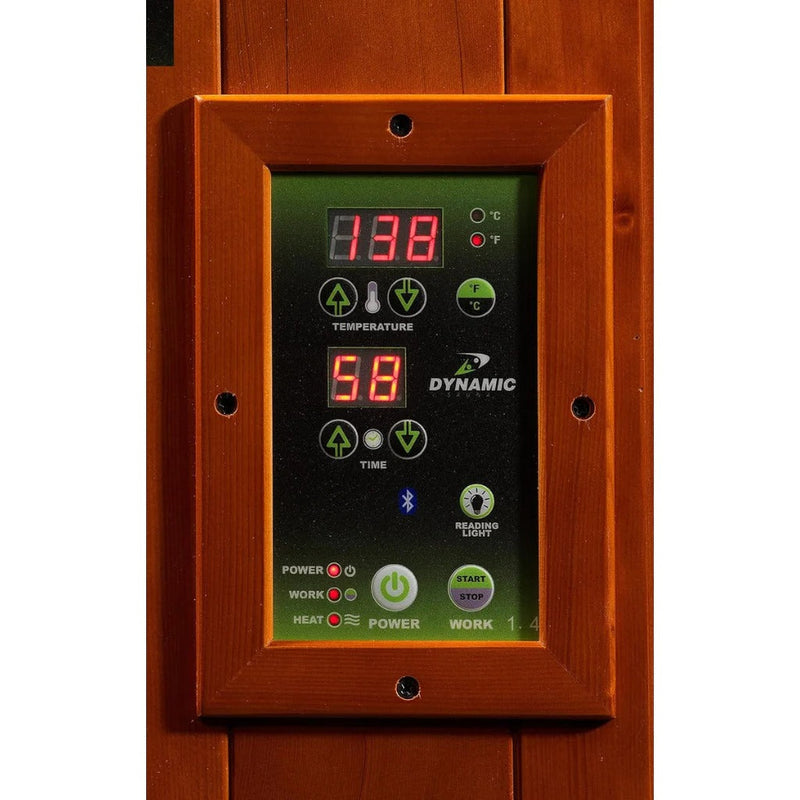 Dynamic Santiago 2-Person Full Spectrum Near Zero EMF FAR Infrared Sauna | DYN-6209-03 FS Golden Designs
