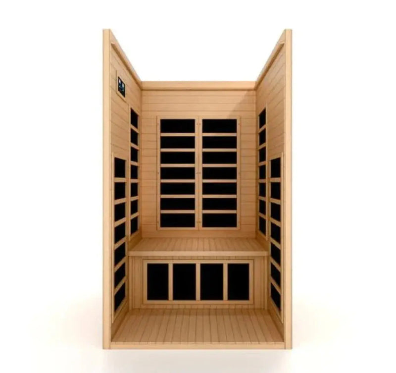 Dynamic Gracia Elite 1-2 Person Ultra Low EMF FAR Infrared Sauna Golden Designs
