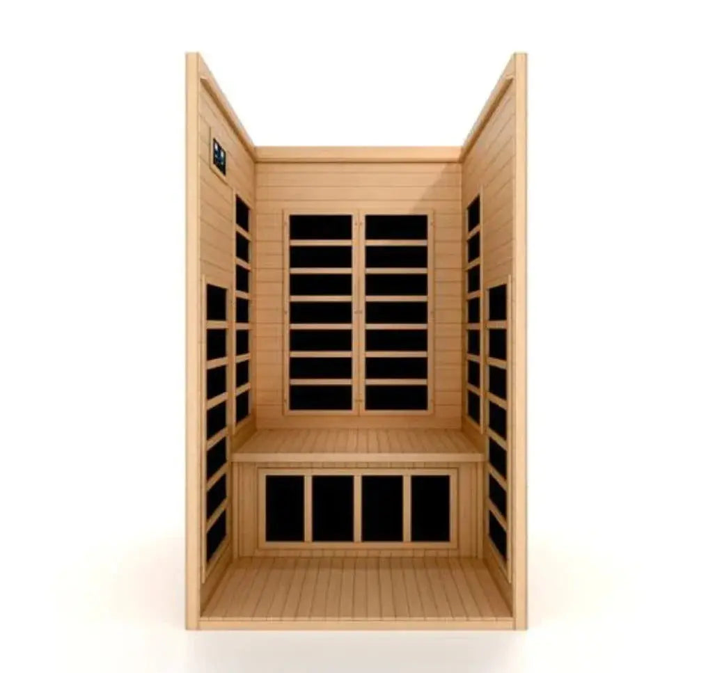 Dynamic Gracia Elite 1-2 Person Ultra Low EMF FAR Infrared Sauna Golden Designs