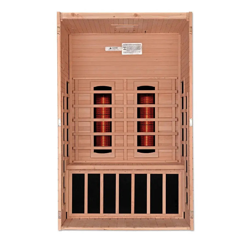 Dynamic Santiago 2-Person Full Spectrum Near Zero EMF FAR Infrared Sauna | DYN-6209-03 FS Golden Designs