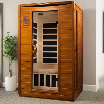 Dynamic Versailles 2-person Low EMF FAR Infrared Sauna | DYN-6202-03 Golden Designs