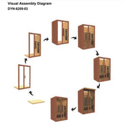 Dynamic Santiago 2-Person Full Spectrum Near Zero EMF FAR Infrared Sauna | DYN-6209-03 FS Golden Designs
