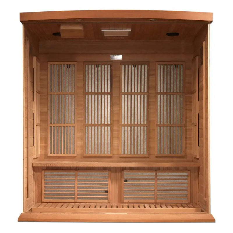 Maxxus Chaumont Edition 4-Person Near Zero EMF FAR Infrared Sauna | MX-K406-01-ZF CED Golden Designs