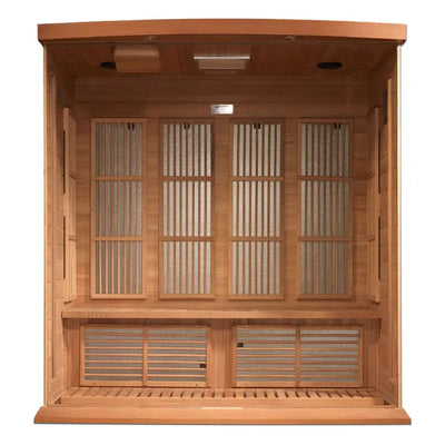 Maxxus Chaumont Edition 4-Person Near Zero EMF FAR Infrared Sauna | MX-K406-01-ZF CED Golden Designs