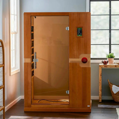 Dynamic Venice 2-person Low EMF FAR Infrared Sauna | DYN-6210-01 Golden Designs
