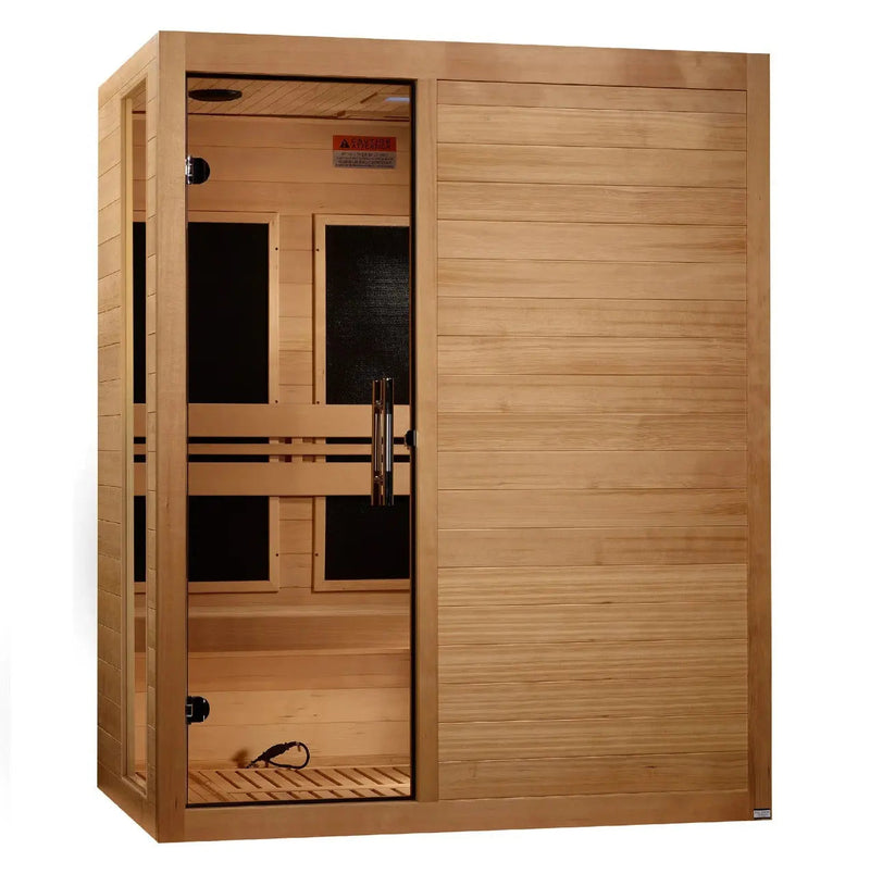 Dynamic Toscana Elite 3 Person Ultra Low EMF FAR Infrared Sauna DYN-6315-05 Elite Golden Designs