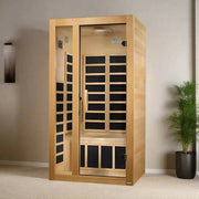 Dynamic Gracia 1-2-person Low EMF FAR Infrared Sauna | DYN-6119-01 Golden Designs