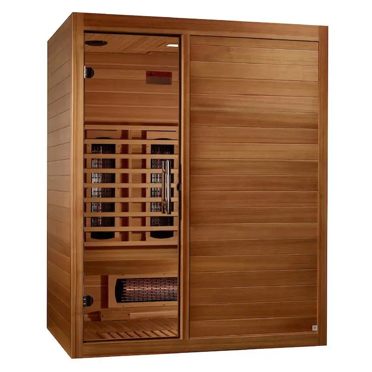 Maxxus S-Line Full Spectrum Infrared Sauna | MX-S306-01-FS-PC Golden Designs
