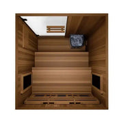Finnmark FD-4 Trinity 2-Person Hybrid Indoor Infrared & Traditional Steam Sauna + Red Light Therapy | FD-KN004 Finnmark