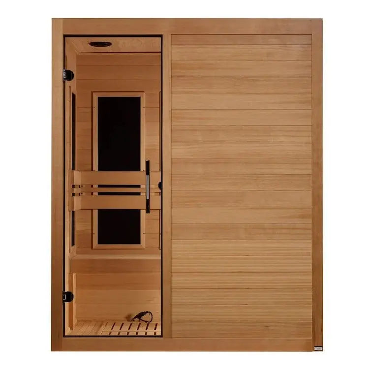 Maxxus S-Line Low EMF FAR Infrared Sauna Canadian Hemlock | MX-S306-01 Golden Designs