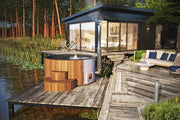 SaunaLife 6 Person Wood-Fired Hot Tub S4N/S4B Saunalife