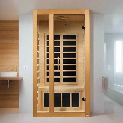 Dynamic Gracia Elite 1-2 Person Ultra Low EMF FAR Infrared Sauna Golden Designs