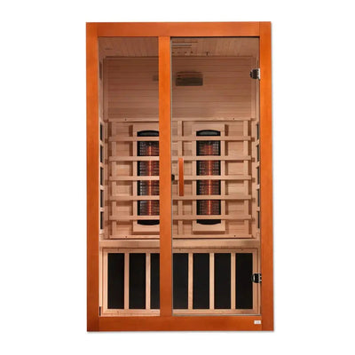 Dynamic Santiago 2-Person Full Spectrum Near Zero EMF FAR Infrared Sauna | DYN-6209-03 FS Golden Designs