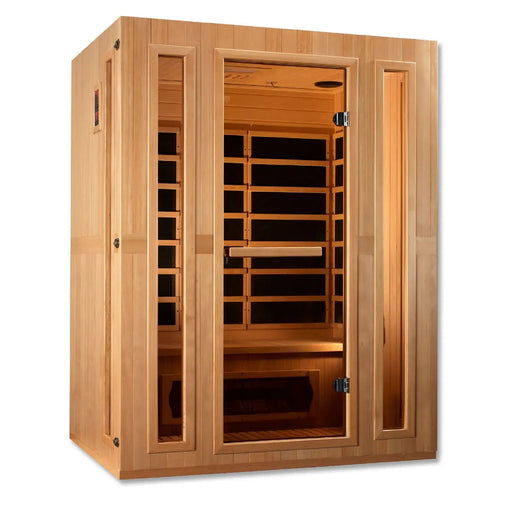 Maxxus Trinity Dual Tech 3 Person Low EMF FAR Infrared Sauna Canadian Hemlock | MX-LS3-01 Golden Designs