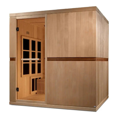 Golden Designs 2025 Catalonia 8-person Near Zero EMF FAR Infrared Sauna | GDI-6880-02 Golden Designs