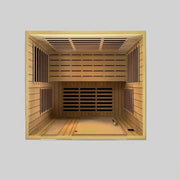 Dynamic Lugano 3-person Low EMF FAR Infrared Sauna | DYN-6336-02 Golden Designs