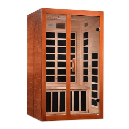 Dynamic Santiago Elite 2-Person Ultra Low EMF FAR Infrared Sauna | DYN-6209-02 Elite Golden Designs