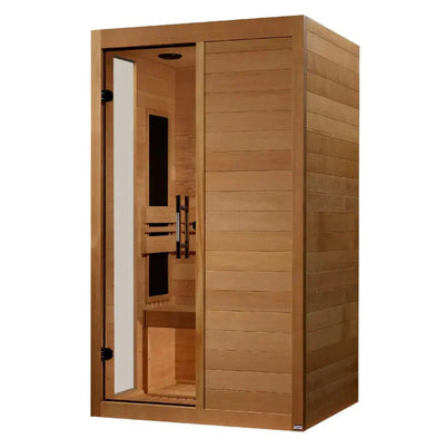 Dynamic Veneto Elite 1-2 Person Ultra Low EMF FAR Infrared Sauna | DYN-6115-05 Elite Golden Designs