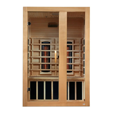 Dynamic Serena 2 Person Full Spectrum Near Zero EMF FAR Infrared Sauna | DYN-6229-03 FS Golden Designs