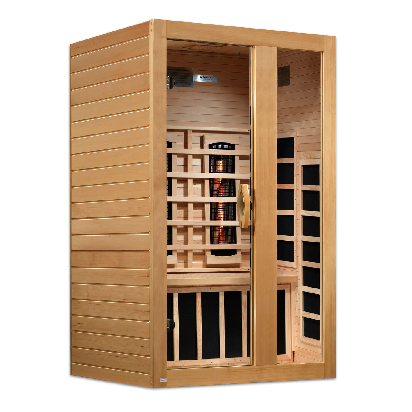 Dynamic Serena 2 Person Full Spectrum Near Zero EMF FAR Infrared Sauna | DYN-6229-03 FS Golden Designs