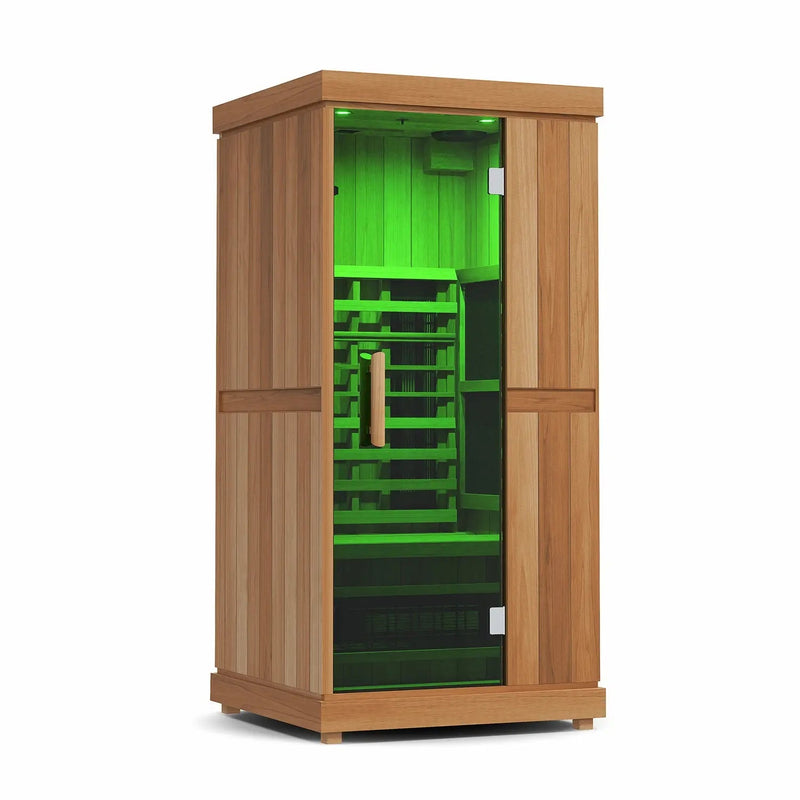 Finnmark FD-1 1-Person Full Spectrum Indoor Infrared Sauna + Red Light Therapy | FD-KN001 Finnmark