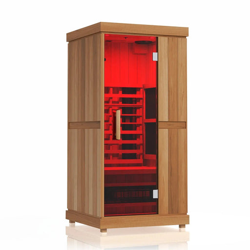 Finnmark FD-1 1-Person Full Spectrum Indoor Infrared Sauna + Red Light Therapy | FD-KN001 Finnmark