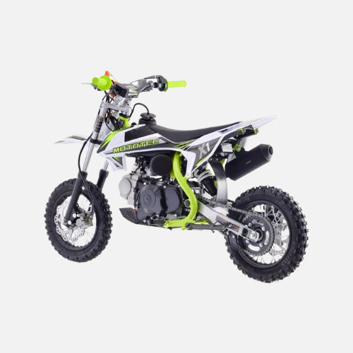 Mototec x1 110cc 4-stroke gas dirt bike, 110cc 4-stroke single cylinder air cooled motor with top speed 37mph, green