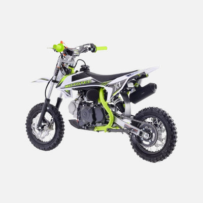 Mototec x1 110cc 4-stroke gas dirt bike, 110cc 4-stroke single cylinder air cooled motor with top speed 37mph, green