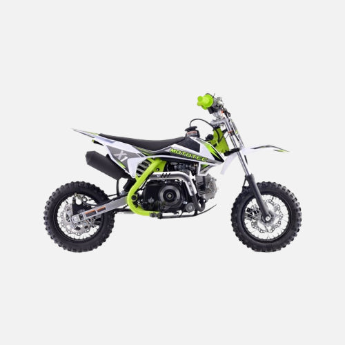Mototec x1 110cc 4-stroke gas dirt bike, 110cc 4-stroke single cylinder air cooled motor with top speed 37mph, green