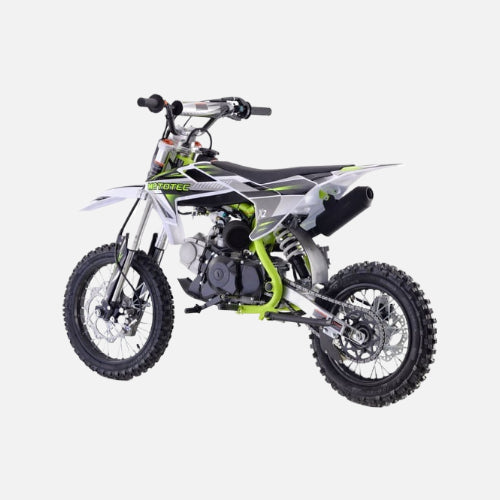 Mototec x2 110cc 4-stroke gas dirt bike, 110cc 4-stroke single cylinder air cooled motor, top speed 41mph, green