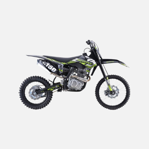 Mototec x4 150cc 4-stroke gas dirt bike, 150cc 4-stroke single cylinder air cooled, top speed 56mph, black