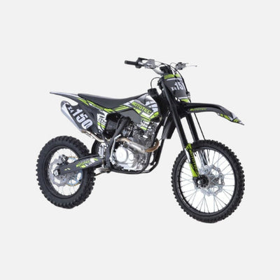 Mototec x4 150cc 4-stroke gas dirt bike, 150cc 4-stroke single cylinder air cooled, top speed 56mph, black
