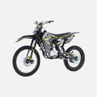 Mototec x5 250cc 4-stroke gas dirt bike, 250cc 4-stroke single cylinder air cooled motor, top speed 62mph, black