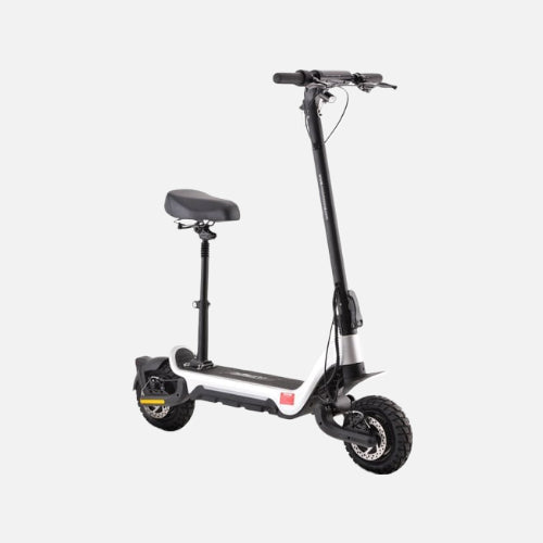 MotoTec Fury 48v 1000w Lithium Electric Scooter Silver