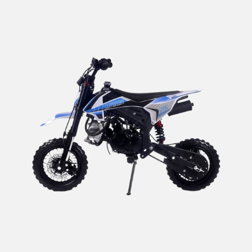 MotoTec Hooligan 72cc 4-Stroke Gas Dirt Bike Blue