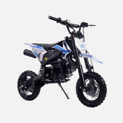 MotoTec Hooligan 72cc 4-Stroke Gas Dirt Bike Blue