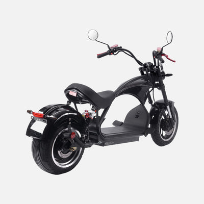 MotoTec Lowboy 60v 20ah 2500w Lithium Electric Scooter Black