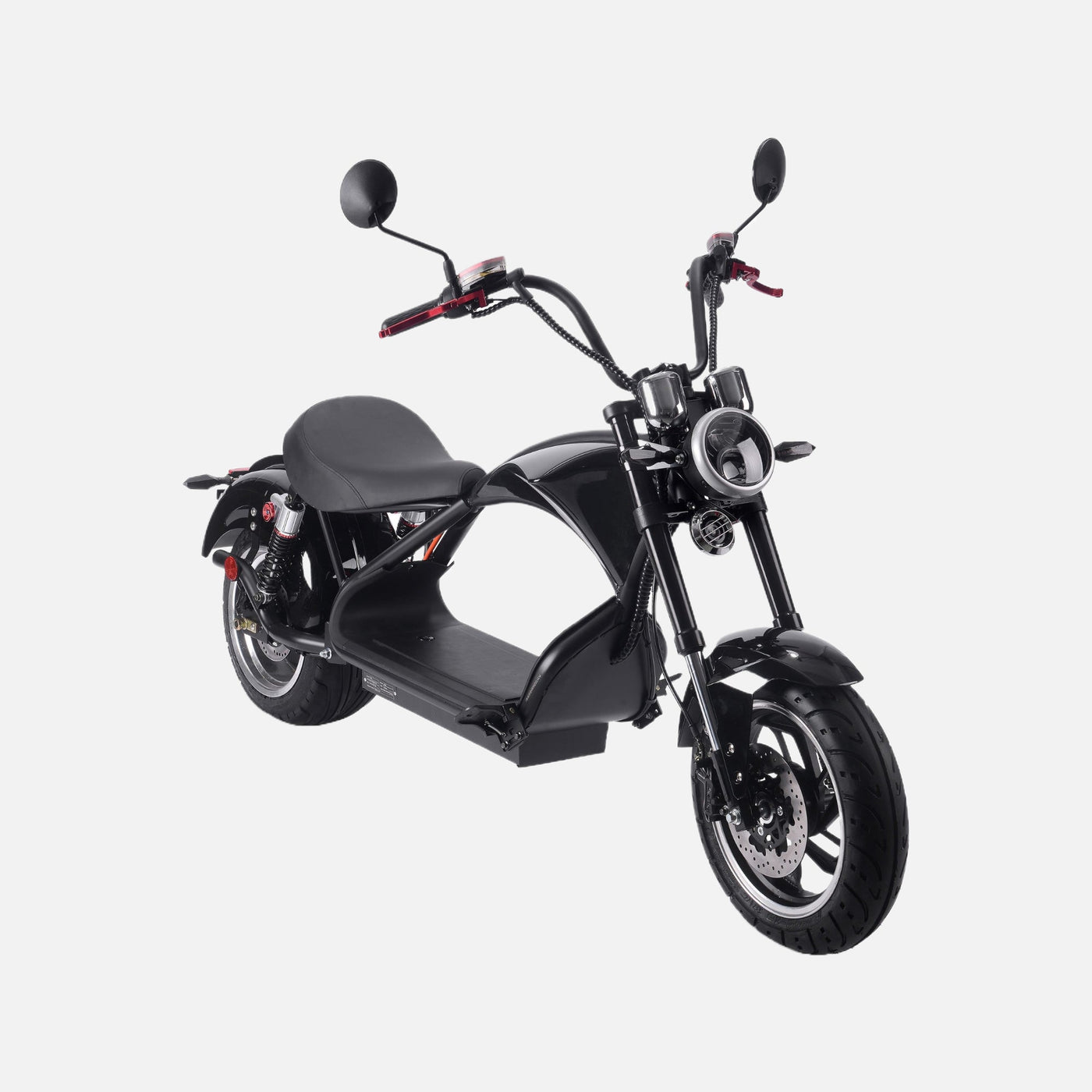 MotoTec Lowboy 60v 20ah 2500w Lithium Electric Scooter Black